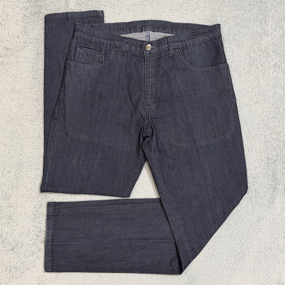 Blue Delta Men's 34x30 Jeans Dark Wash Dark Wash Denim Straight Leg *READ